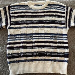 White purple and blue Vintage Shenandoah sweater